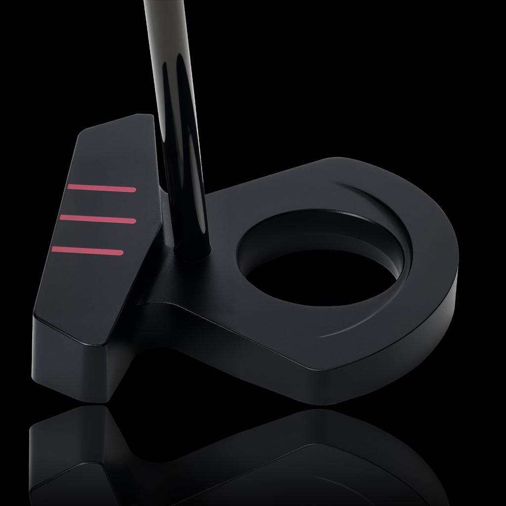 KASMAX KM14 zero-torque golf putter 6061 aluminum alloy center balance black plated shaft artificial leather grip gift head cover