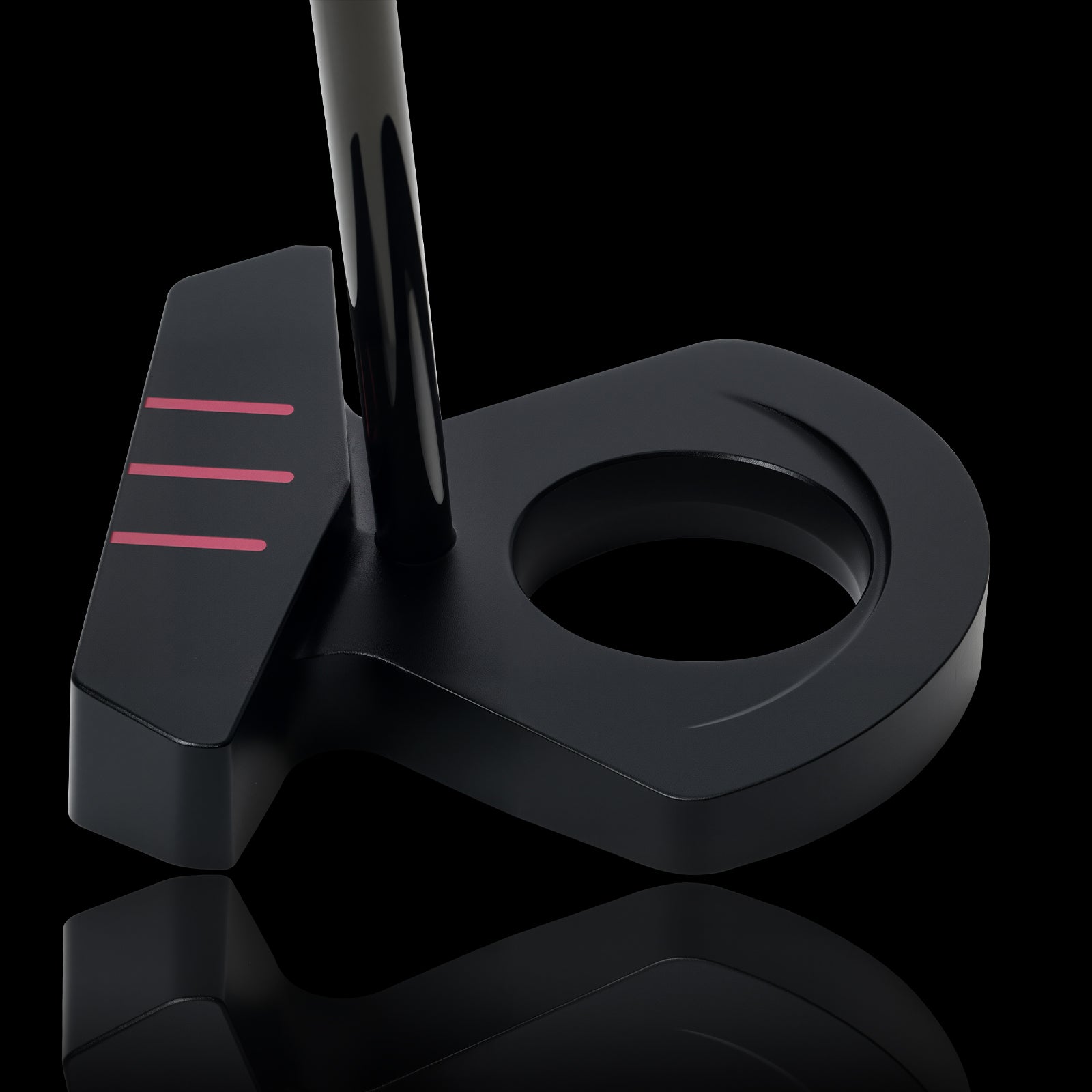 KASMAX KM14 zero-torque golf putter 6061 aluminum alloy center balance black plated shaft artificial leather grip gift head cover