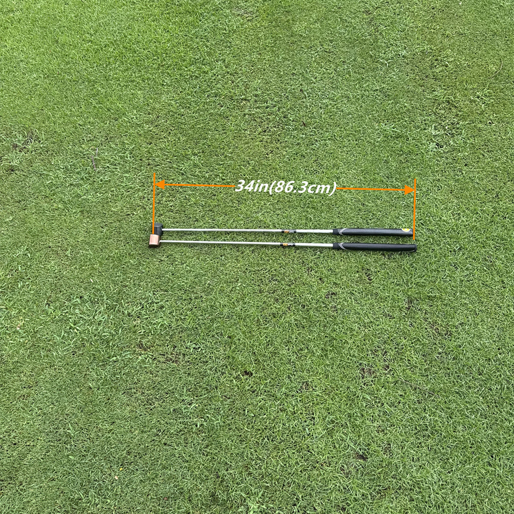 Yamahero Mini Golf Putter in Black And Golden, 86.36 cm, with a PU Grip, Suitable for Both Left And Right-Handed Users, Designed for Men