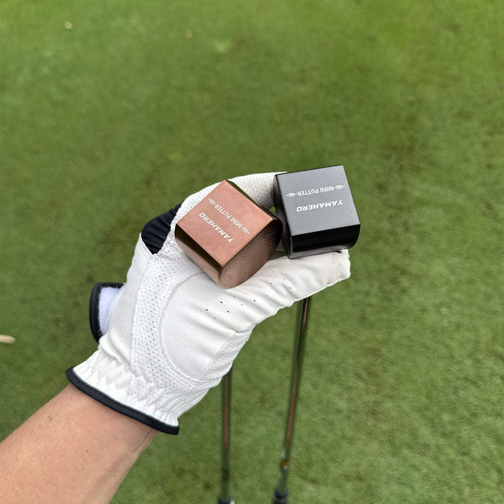Yamahero Mini Golf Putter in Black And Golden, 86.36 cm, with a PU Grip, Suitable for Both Left And Right-Handed Users, Designed for Men