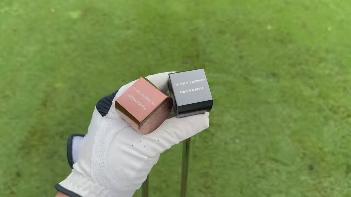 Yamahero Mini Golf Putter in Black And Golden, 86.36 cm, with a PU Grip, Suitable for Both Left And Right-Handed Users, Designed for Men
